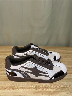 KILLWINNER  DE XUN Retro Training sneakers Cow Print Pattern M 8.5/W10